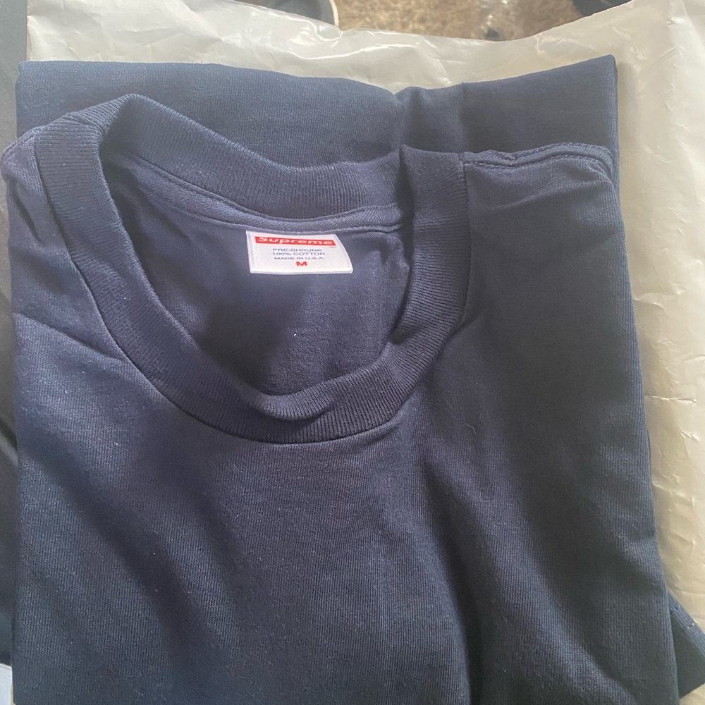 Supreme Navy Blue Short Sleeve Tee